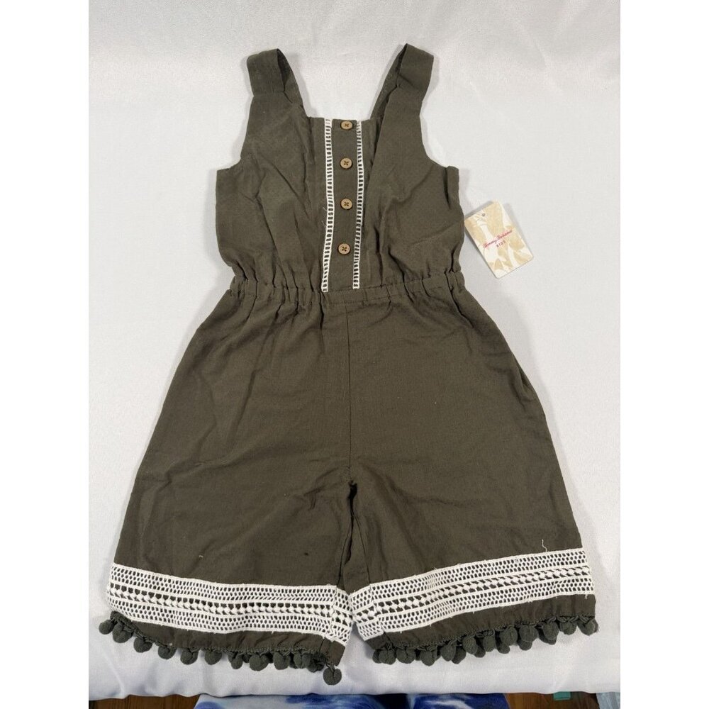 Tommy Bahama Kids girls' Olive Green Romper Size 2T NWT